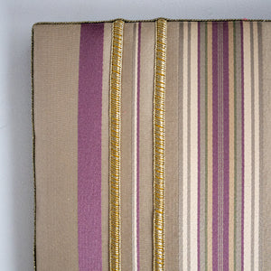 ファブリックパネル Purple Gold Stripes