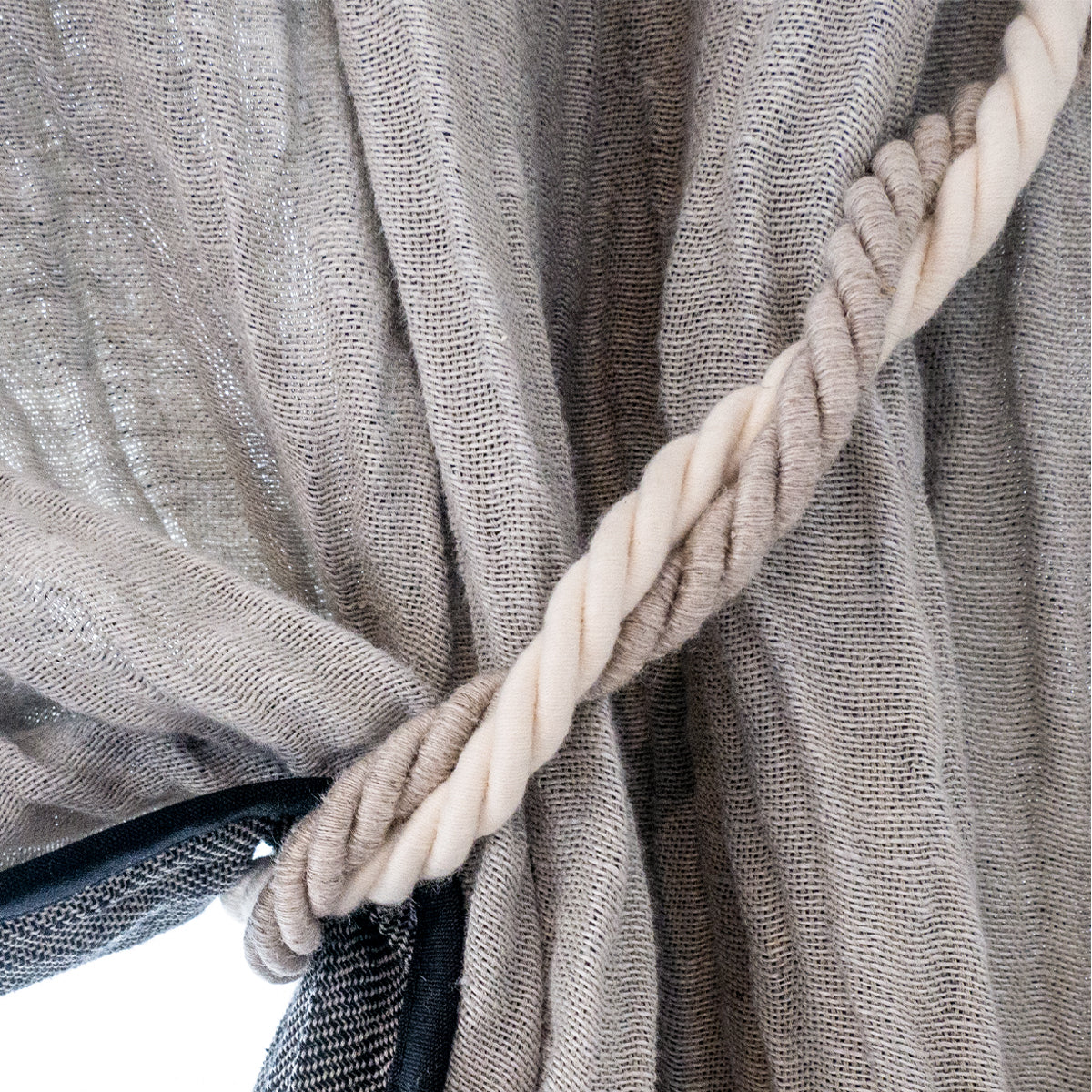 タッセル Cotton Twist Rope #White&Graige