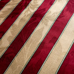 ファブリック Danmore Stripe Crimson&Cream