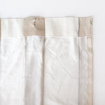 ドレープカーテン Wide Stripes with Box Pleats  #White & Beige
